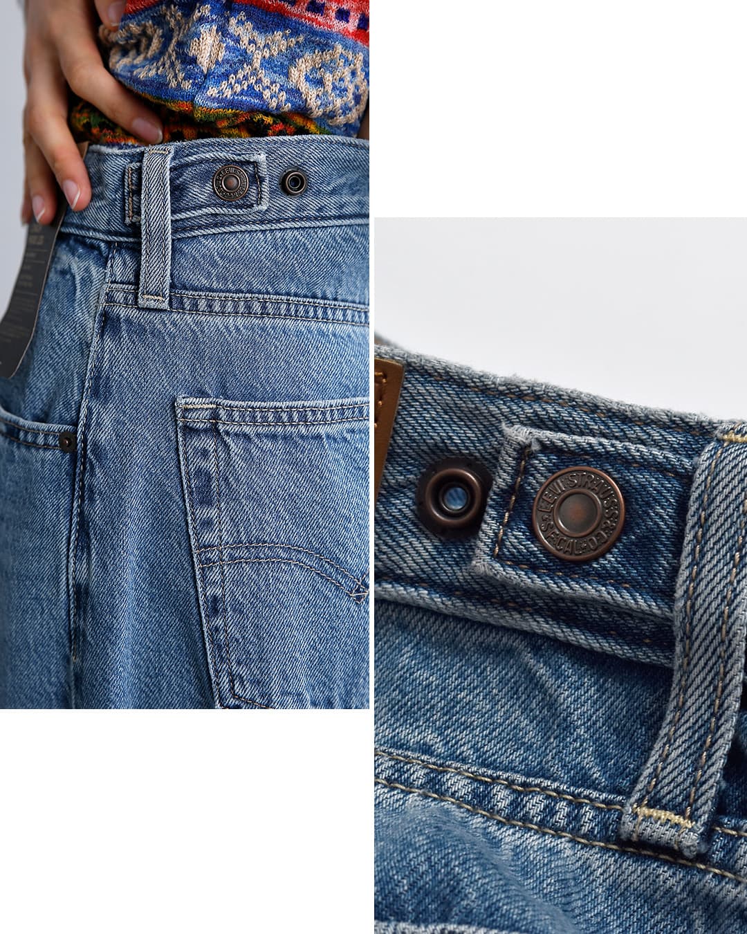 Levi’sデニム ワイドパンツ CINCH WIDE LEG 0073b