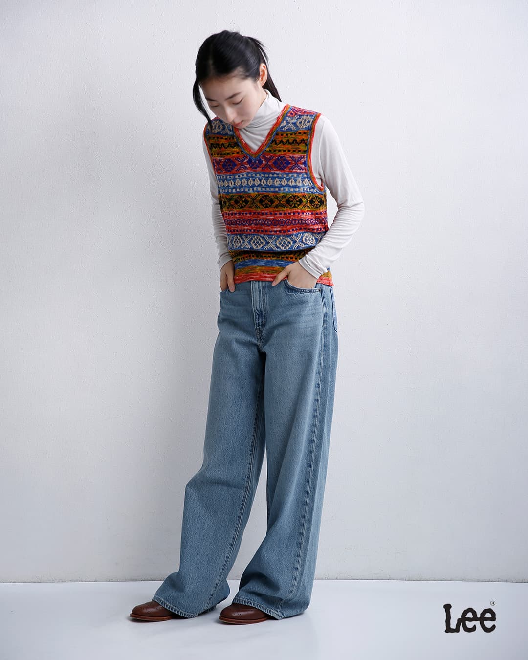 Levi’sデニム ワイドパンツ CINCH WIDE LEG 0073b