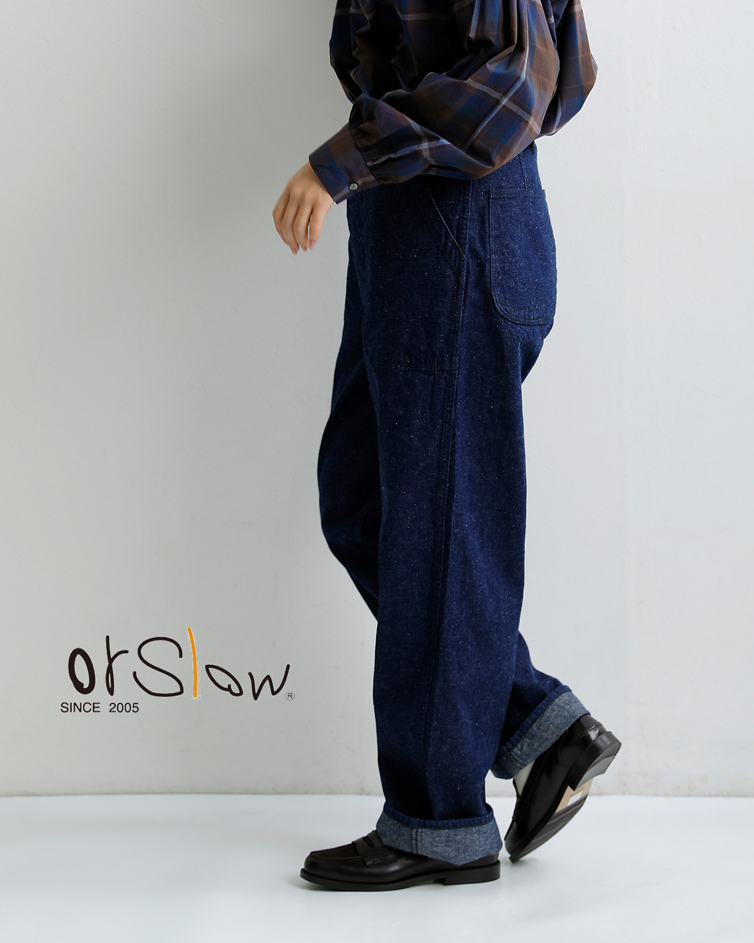 or slowオリジナルセルビッチデニムUSネイビーユーティリティパンツ US NAVY UTILITY PANTS 01-5130-same1
