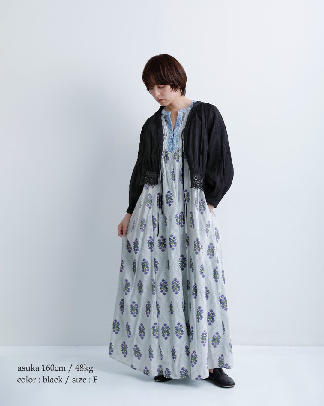 ne Quittez pasコットン レースブラウス Cambric Dobby Lace Blouse 010162nw3
