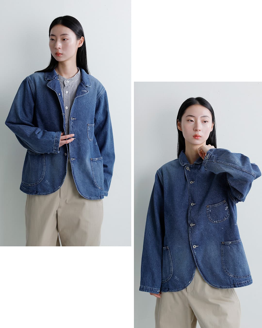 ordinaryfitsハチマルデニム ユーズド ベルジャケット BELL JACKET 018usd