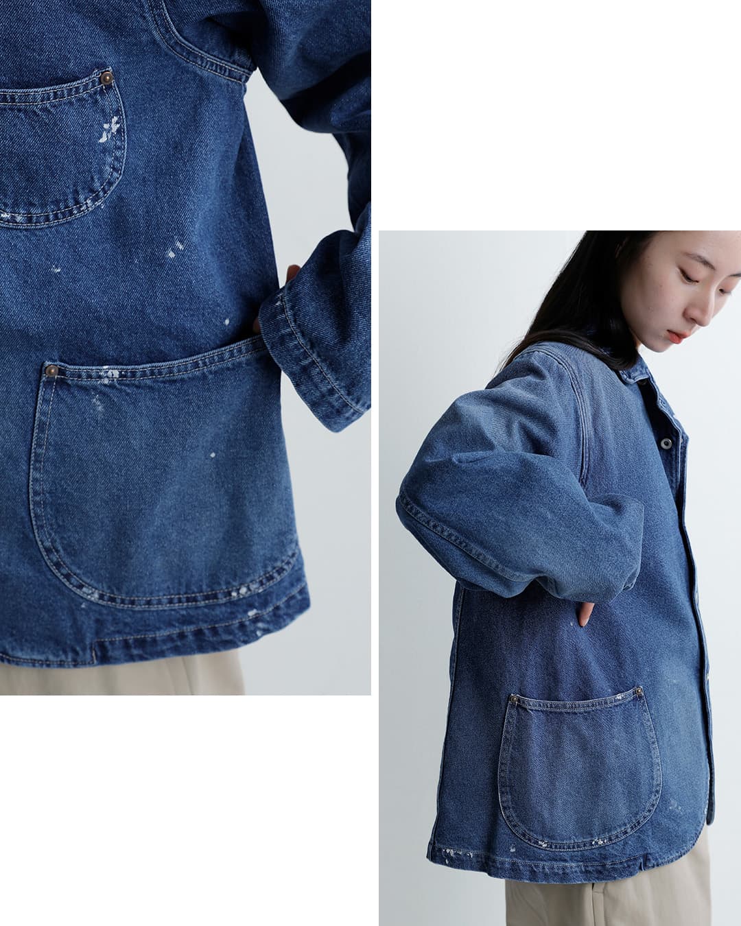 ordinaryfitsハチマルデニム ユーズド ベルジャケット BELL JACKET 018usd