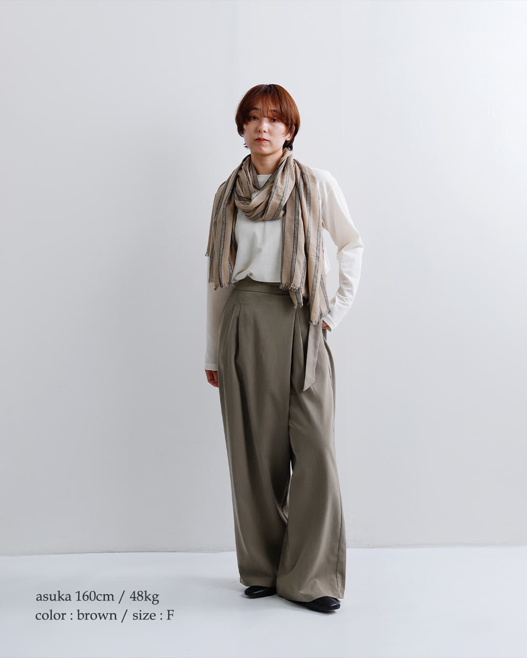 S.K.OVERSEAS(エスケーオーバーシーズ)ラメ ストライプ ストール 03-3-12-309-6-2