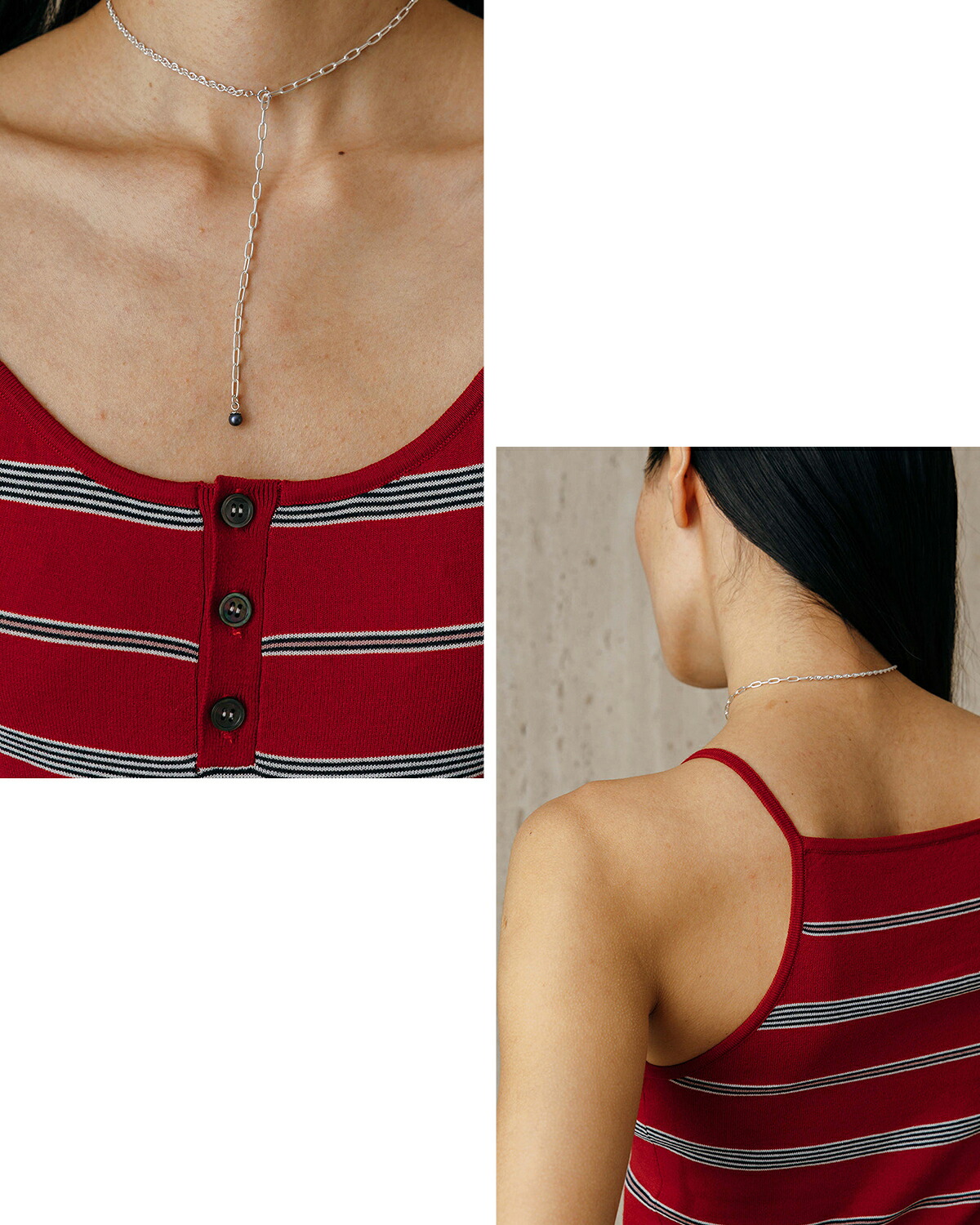 CREDONA(クレドナ)マルチボーダー ニット キャミソール MULTI BORDER KNIT CAMISOLE 1426211074-0
