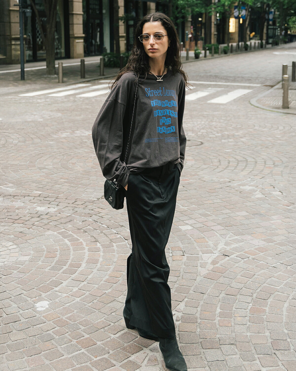 CREDONA(クレドナ)パーマネント ロングスリーブ プリント Tシャツ PARMANENT L/S TEE 1426412