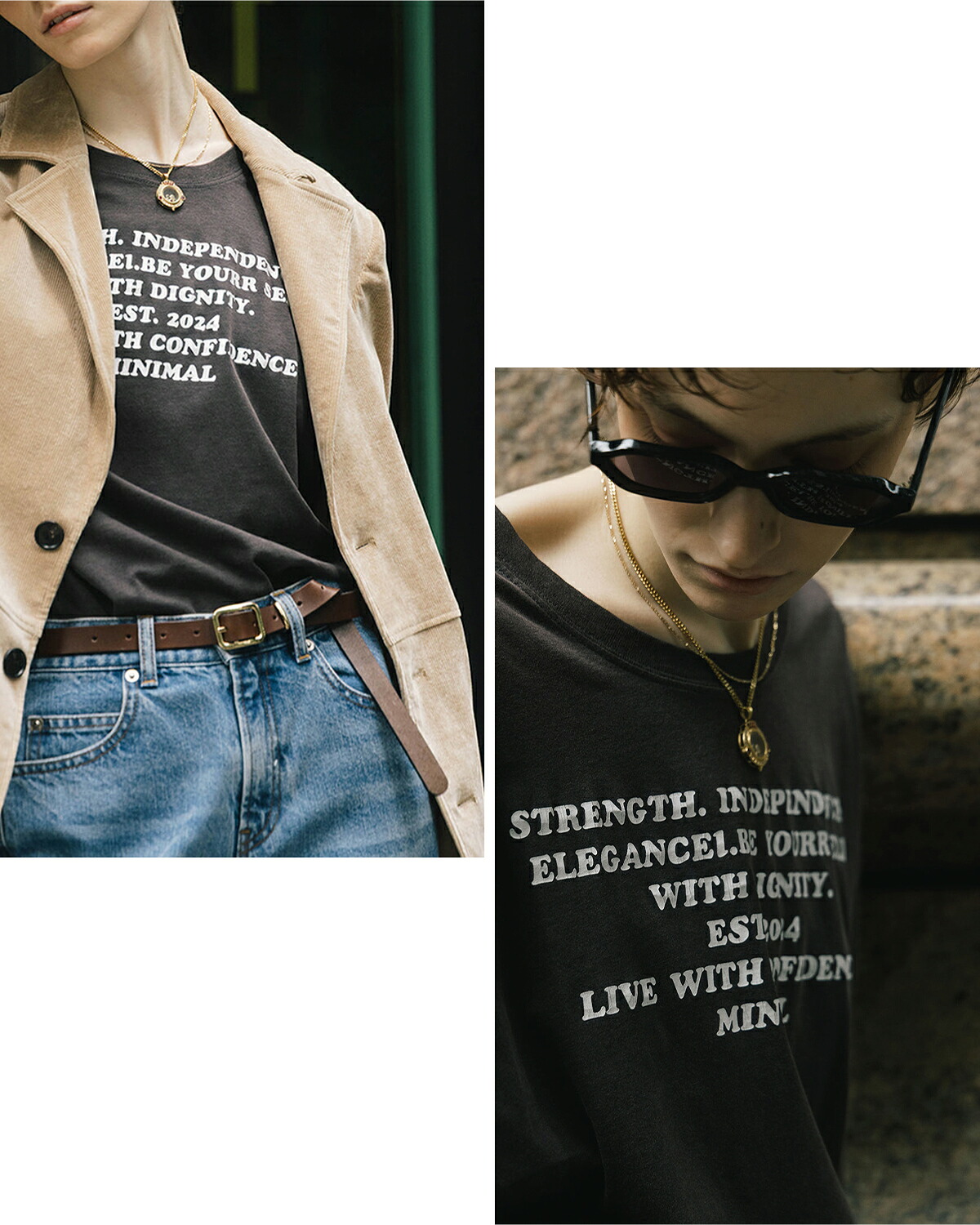 CREDONA(クレドナ)パーマネント ロングスリーブ プリント Tシャツ PARMANENT L/S TEE 1426412