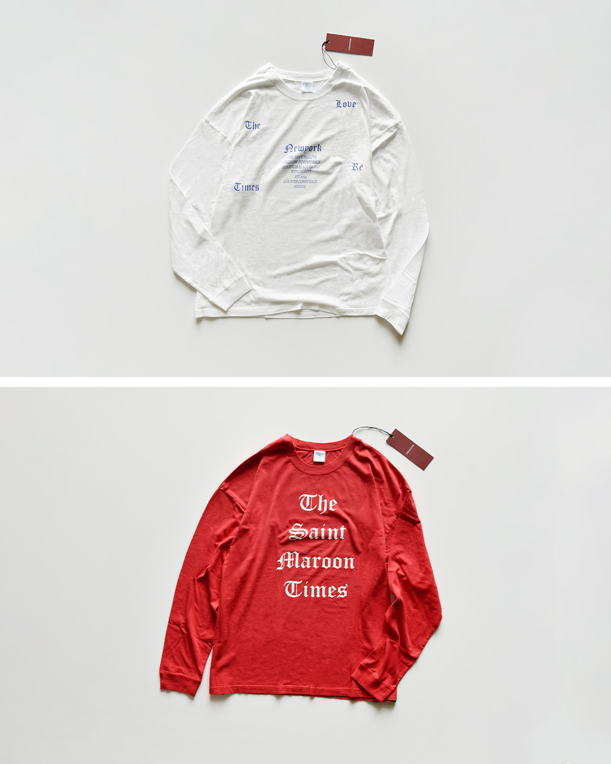 CREDONA(クレドナ)パーマネント ロングスリーブ プリント Tシャツ PARMANENT L/S TEE 1426412