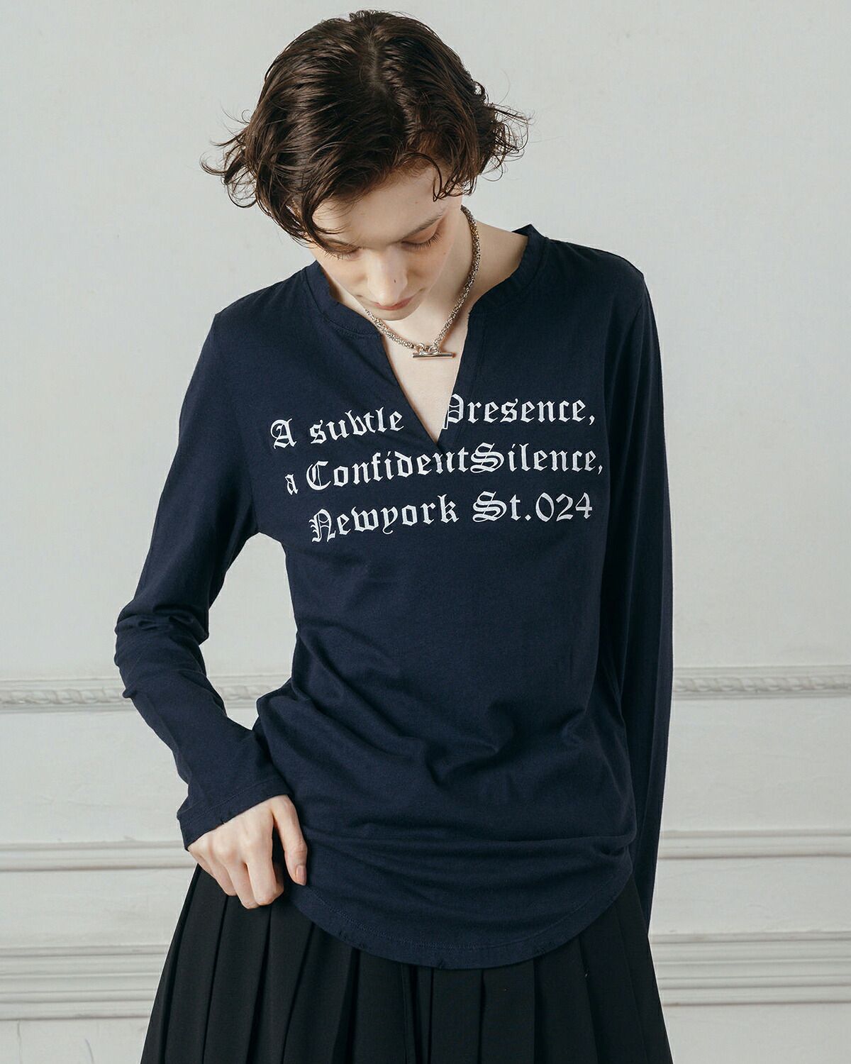 CREDONA(クレドナ)スキッパー ロングスリーブ プリント Tシャツ SKIPPER LONG-SLEEVE TEE 1426412136-0