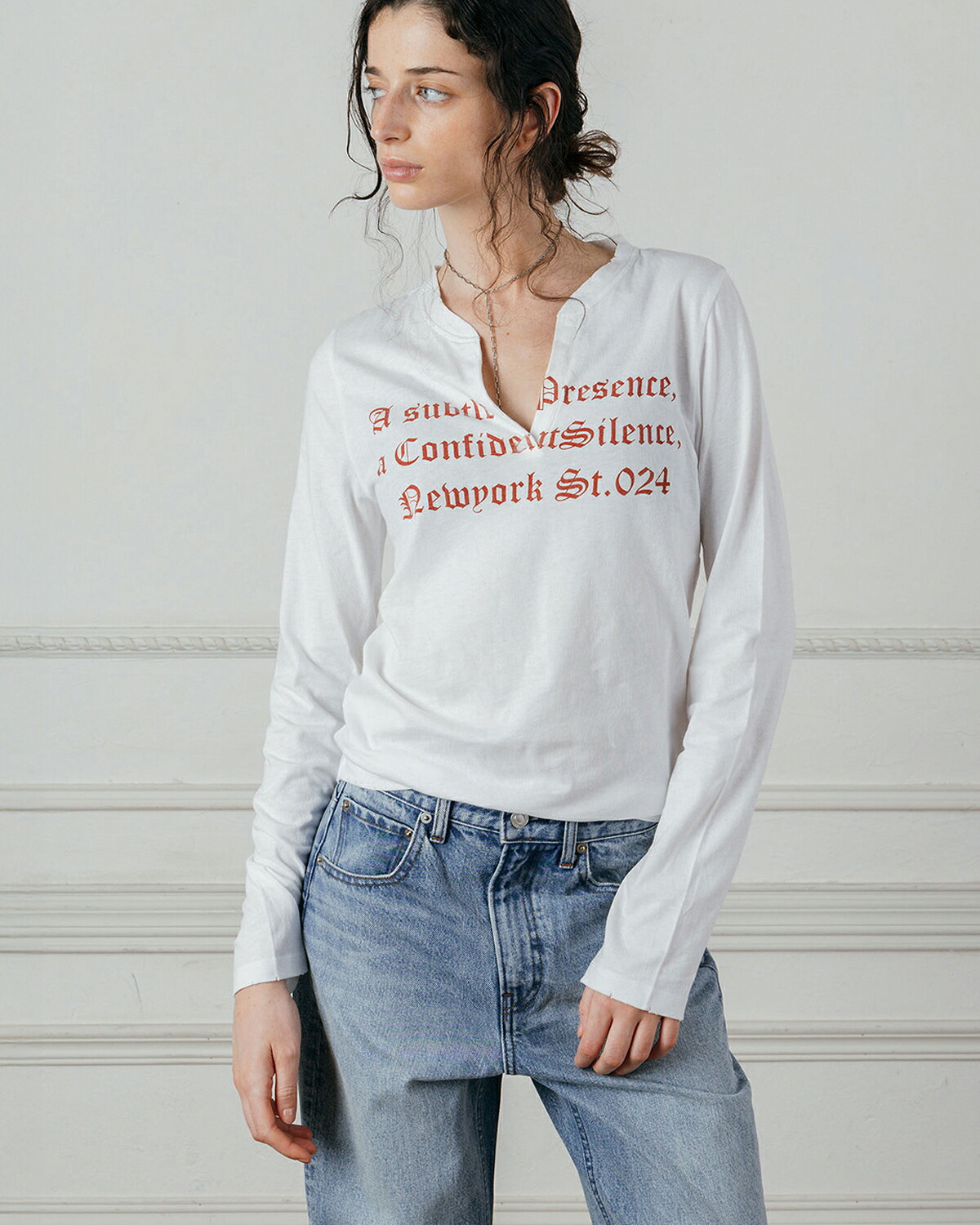 CREDONA(クレドナ)スキッパー ロングスリーブ プリント Tシャツ SKIPPER LONG-SLEEVE TEE 1426412136-0