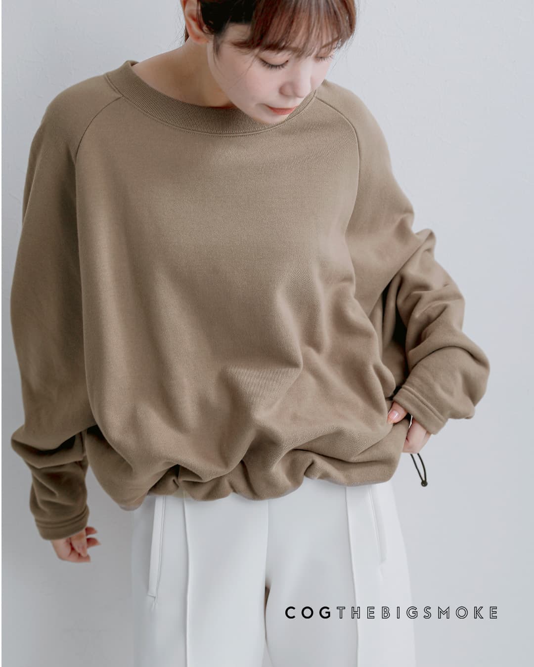 COGTHEBIGSMOKE�G�R�R�b�g���e���[ �X�E�F�b�g�g�b�v OLIVER PUFFY HEM TOP 15101-257-1514-1