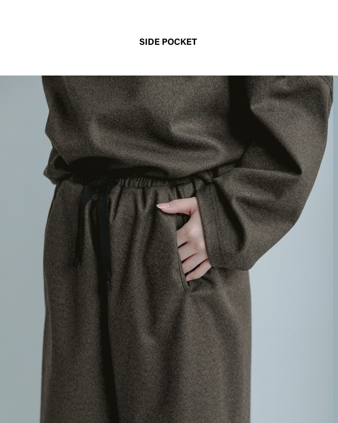 COGTHEBIGSMOKE(�R�O�U�r�b�O�X���[�N)�t�����l���j�b�g�c�C�� ���C�h�g���E�U�[�Y ALISON TROUSERS 15602-268-120-1