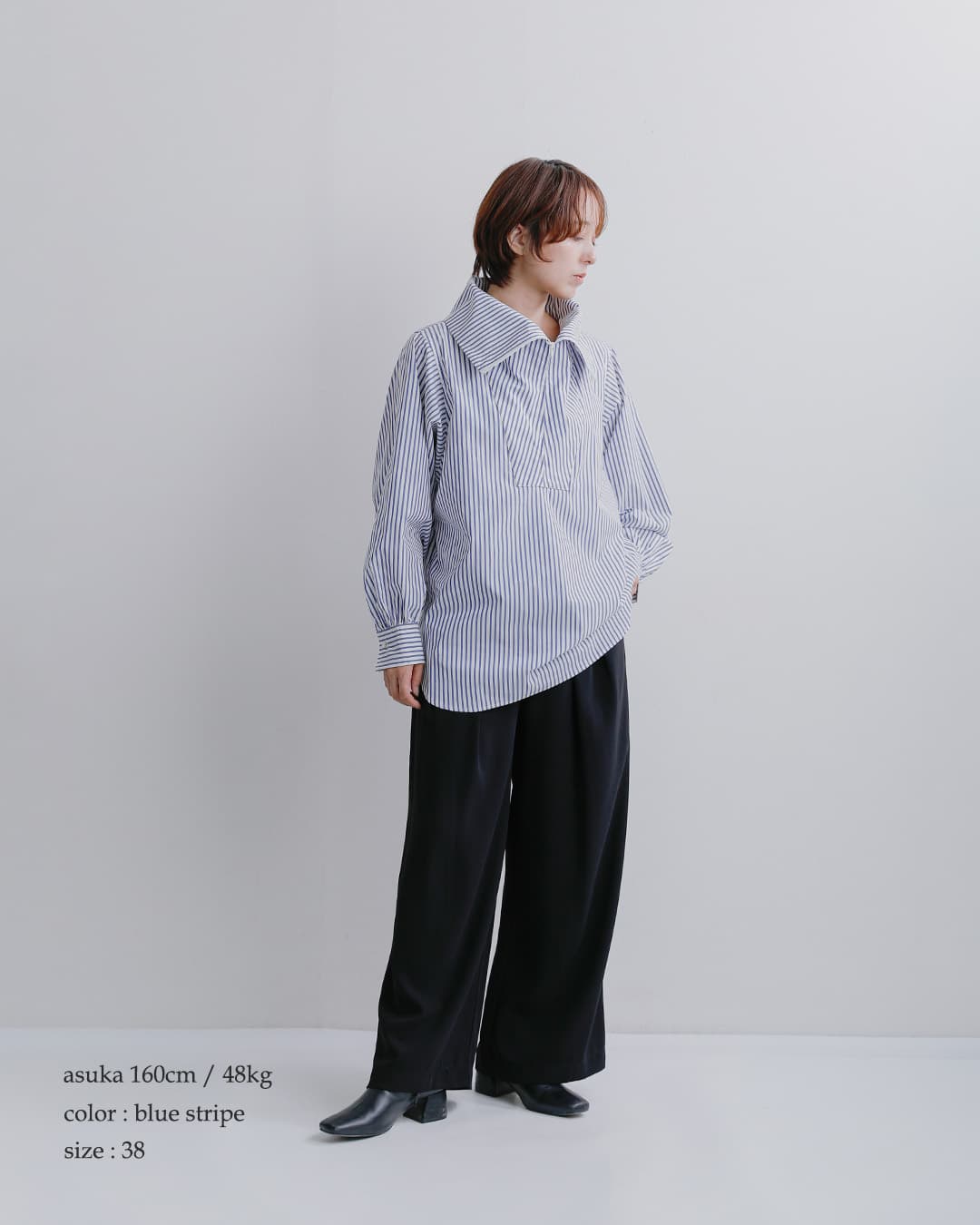 lelill(レリル)ピマソロ ストレッチ ハーフジップシャツ 15651711