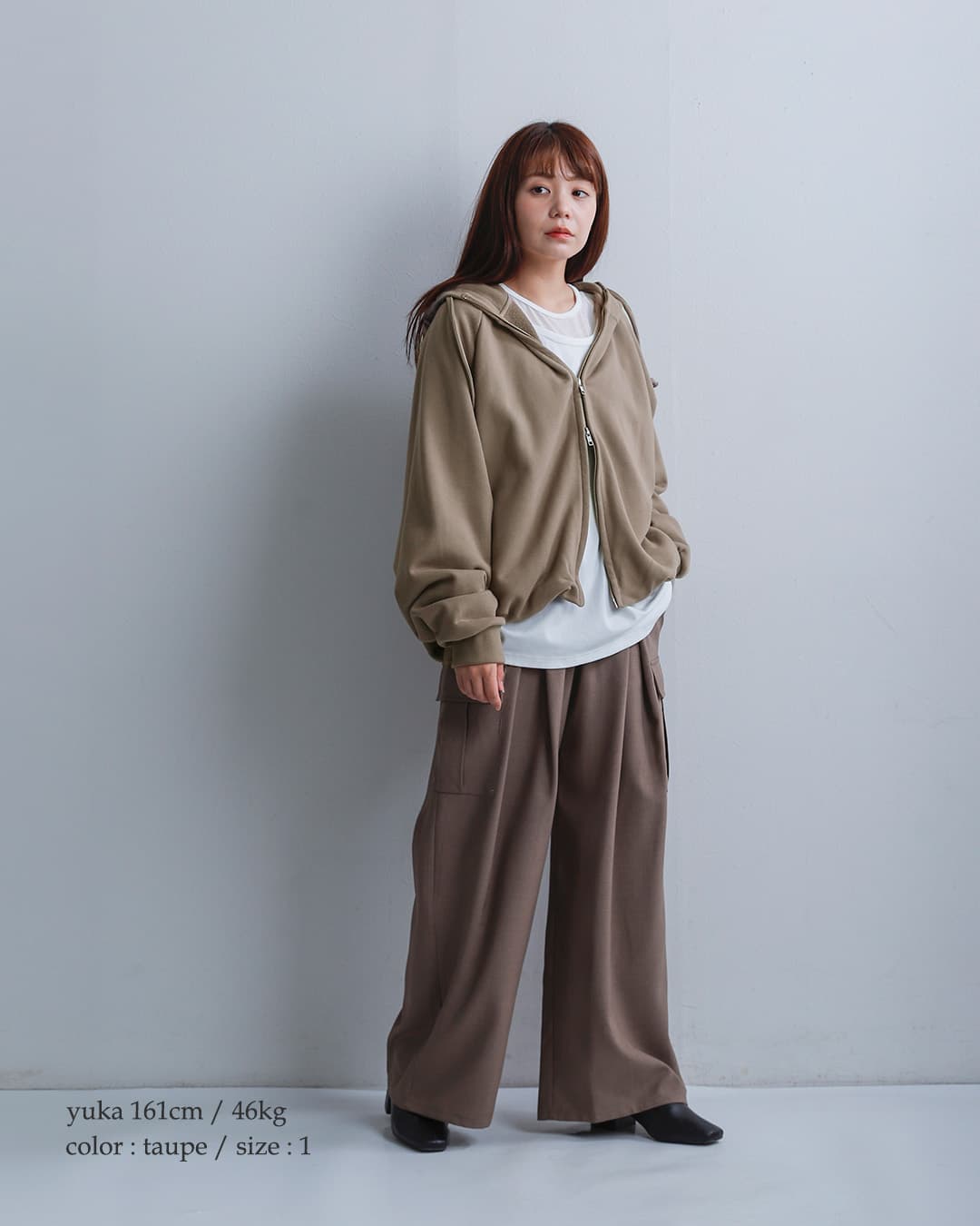 COGTHEBIGSMOKEエココットンテリー ジップアップフーディ OLIVETTE ZIP UP HOODIE 15801-257-1513-1