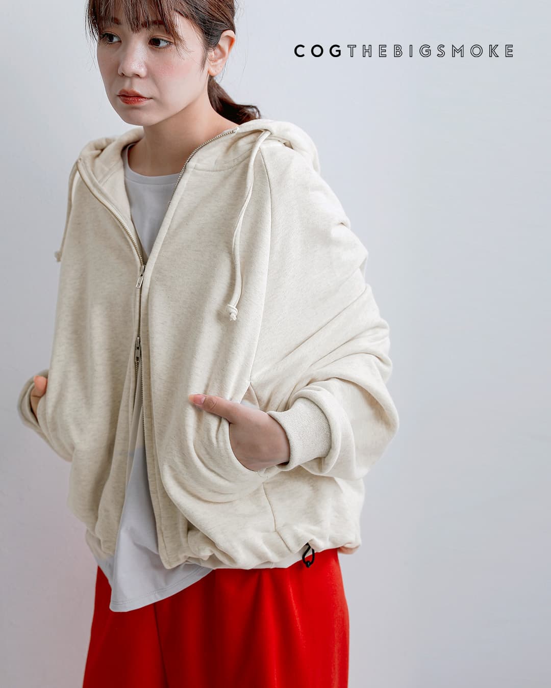 COGTHEBIGSMOKE�G�R�R�b�g���e���[ �W�b�v�A�b�v�t�[�f�B OLIVETTE ZIP UP HOODIE 15801-257-1513-1