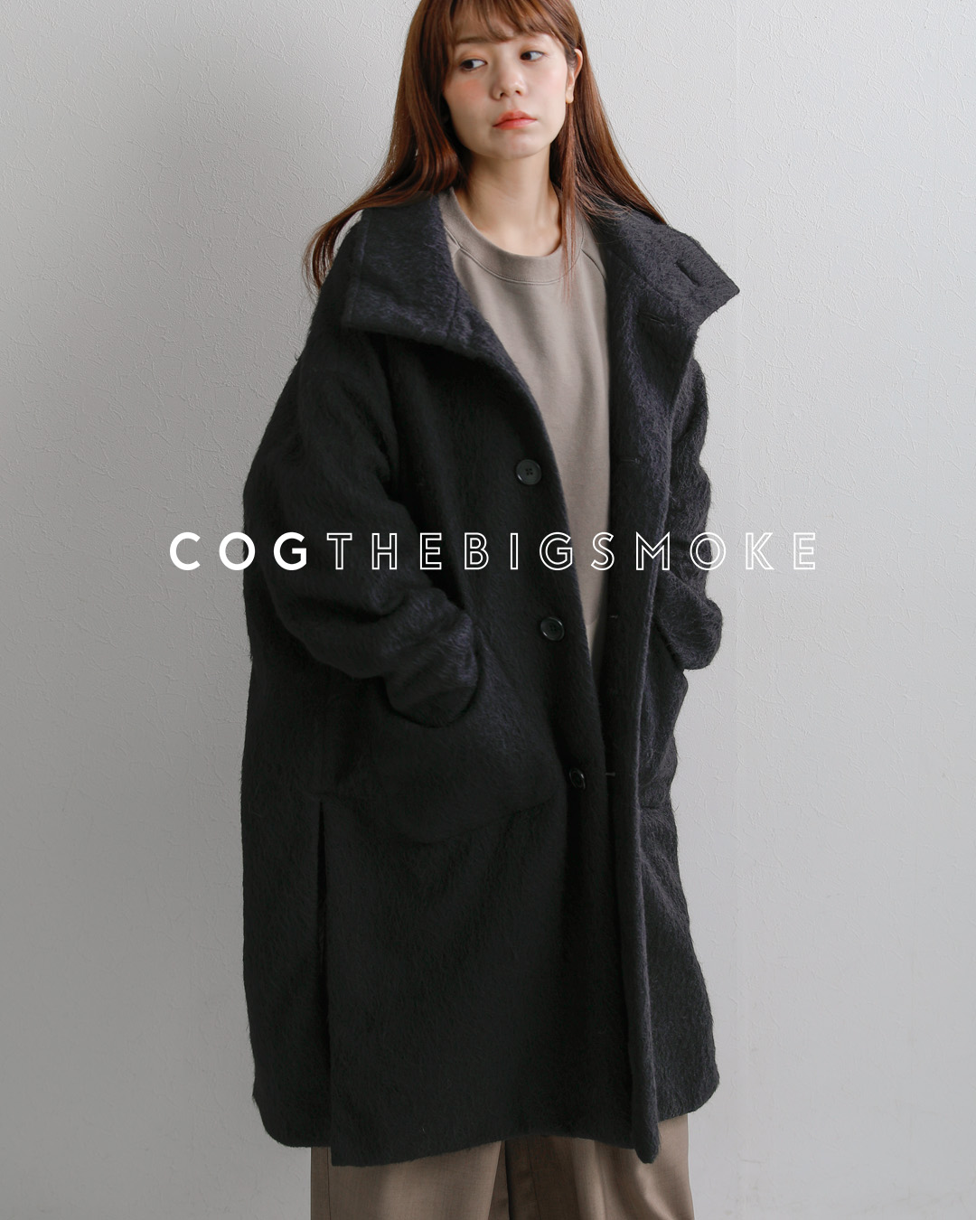 COGTHEBIGSMOKE(�R�O�U�r�b�O�X���[�N)�A���p�J�W���K�[�h�V���M�[ �X�^���h�J���[�R�[�g MARILYN COAT 15802-265-1306-1