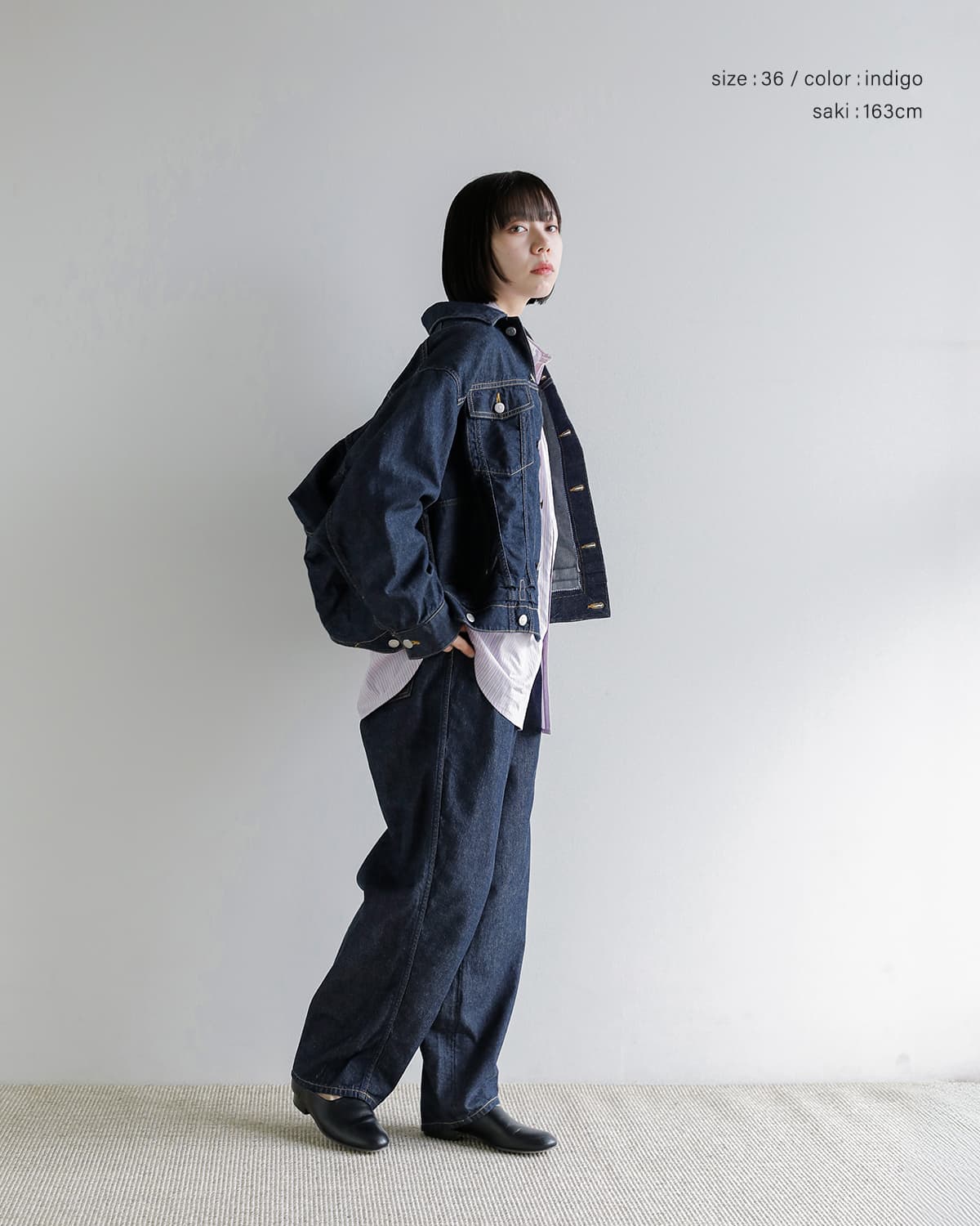 beautiful people(ビューティフルピープル)2way ダブルエンド 左綾デニム ブルゾン double-end left hand twill denim blouson 1646102034