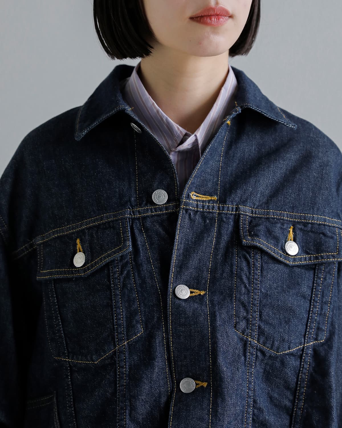 beautiful people(ビューティフルピープル)2way ダブルエンド 左綾デニム ブルゾン double-end left hand twill denim blouson 1646102034