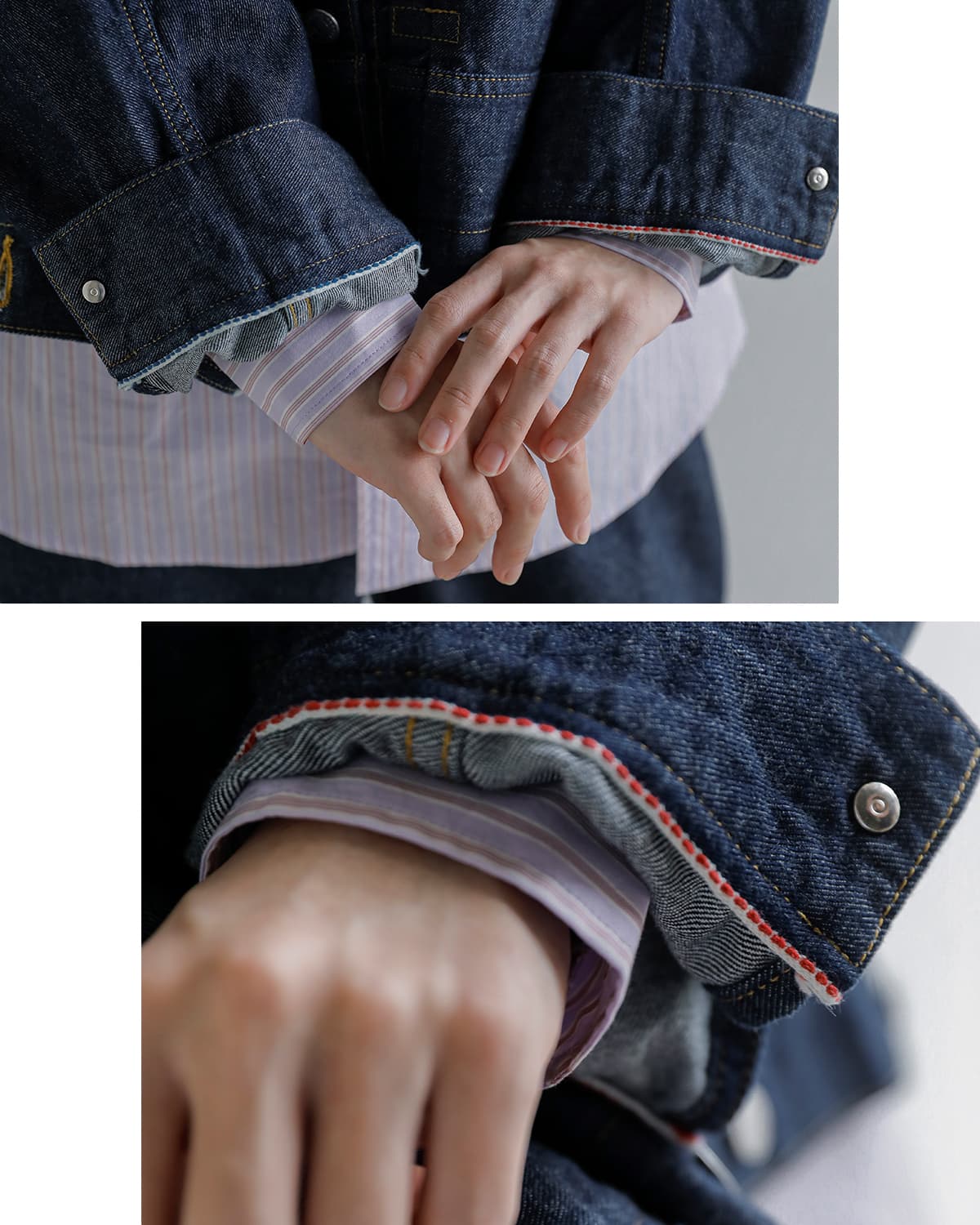 beautiful people(ビューティフルピープル)2way ダブルエンド 左綾デニム ブルゾン double-end left hand twill denim blouson 1646102034
