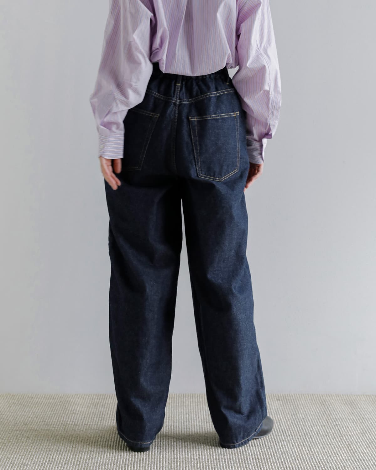 beautiful people(ビューティフルピープル)セルビッジホリック 左綾デニム ボウパンツ selvedge holic left hand twill denim bow pants 1646105016