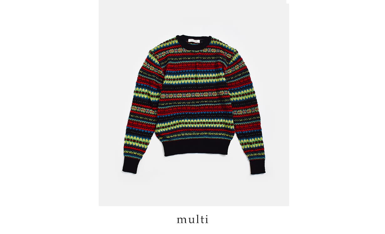 beautiful people(ビューティフルピープル)フェアアイルニット セーター kids fair isle pullover 1646210008