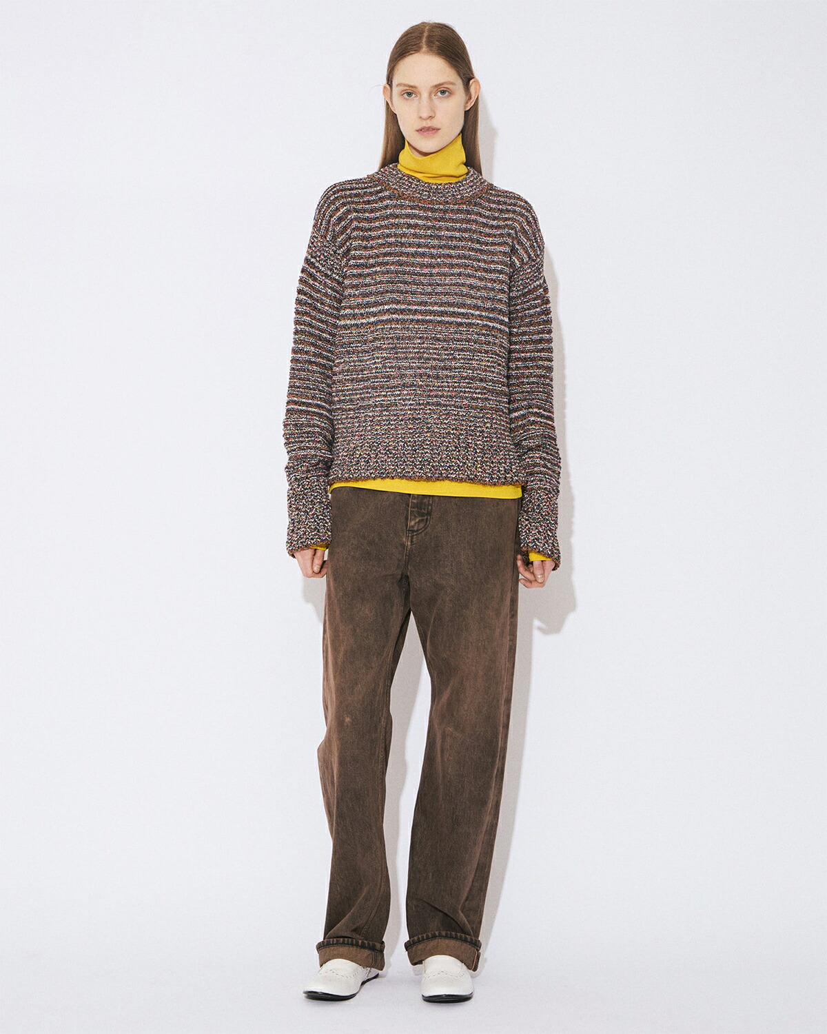 beautiful people(ビューティフルピープル)グランドレルヤーン ガンジーセーター glandrelle yarn guernsey sweater 1646210010