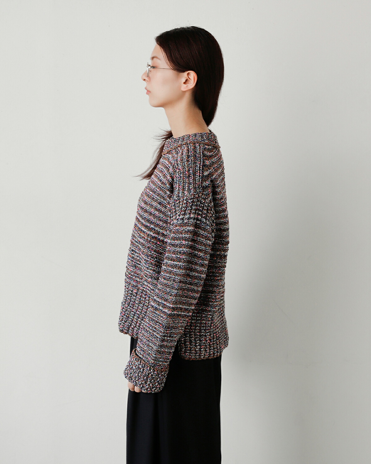 beautiful people(ビューティフルピープル)グランドレルヤーン ガンジーセーター glandrelle yarn guernsey sweater 1646210010