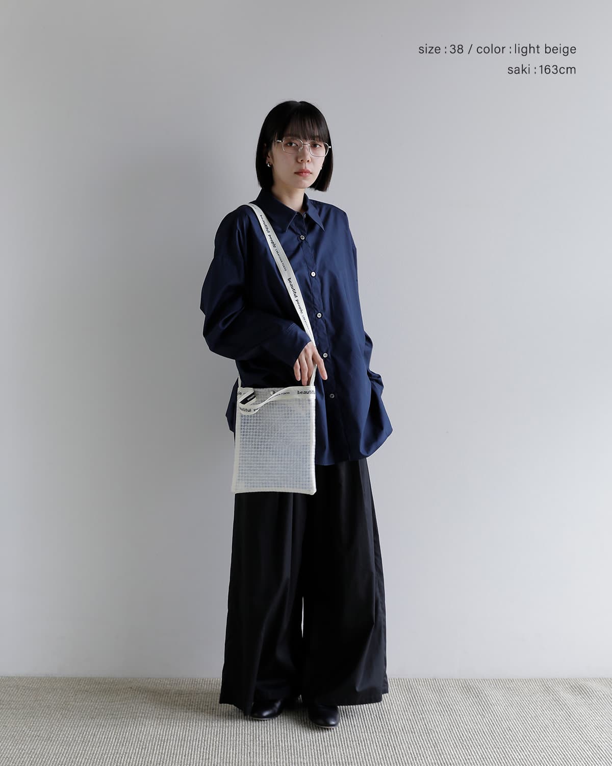 beautiful people(ビューティフルピープル)チェック ビニール ロゴ サコッシュバッグ plaid vinyl logo sacoshe bag 1646611929