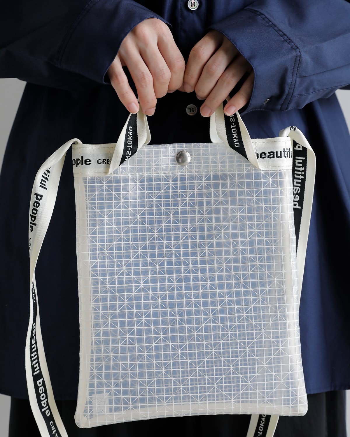 beautiful people(ビューティフルピープル)チェック ビニール ロゴ サコッシュバッグ plaid vinyl logo sacoshe bag 1646611929