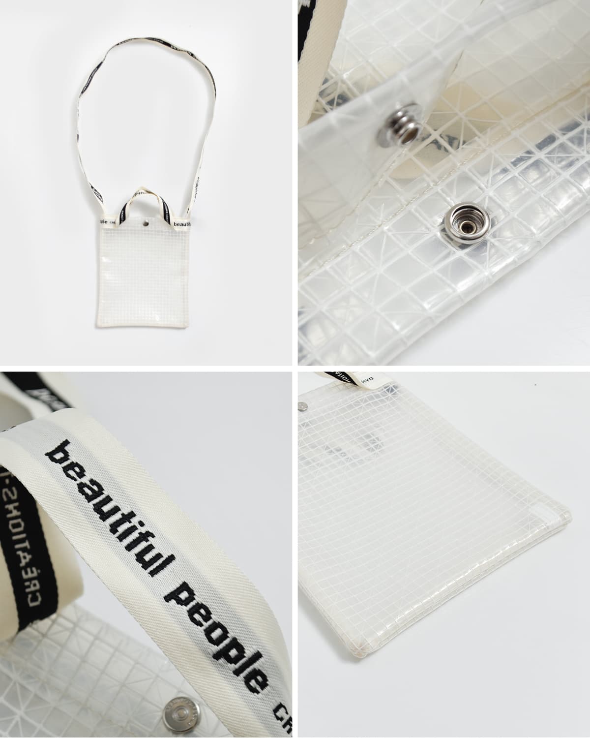 beautiful people(ビューティフルピープル)チェック ビニール ロゴ サコッシュバッグ plaid vinyl logo sacoshe bag 1646611929