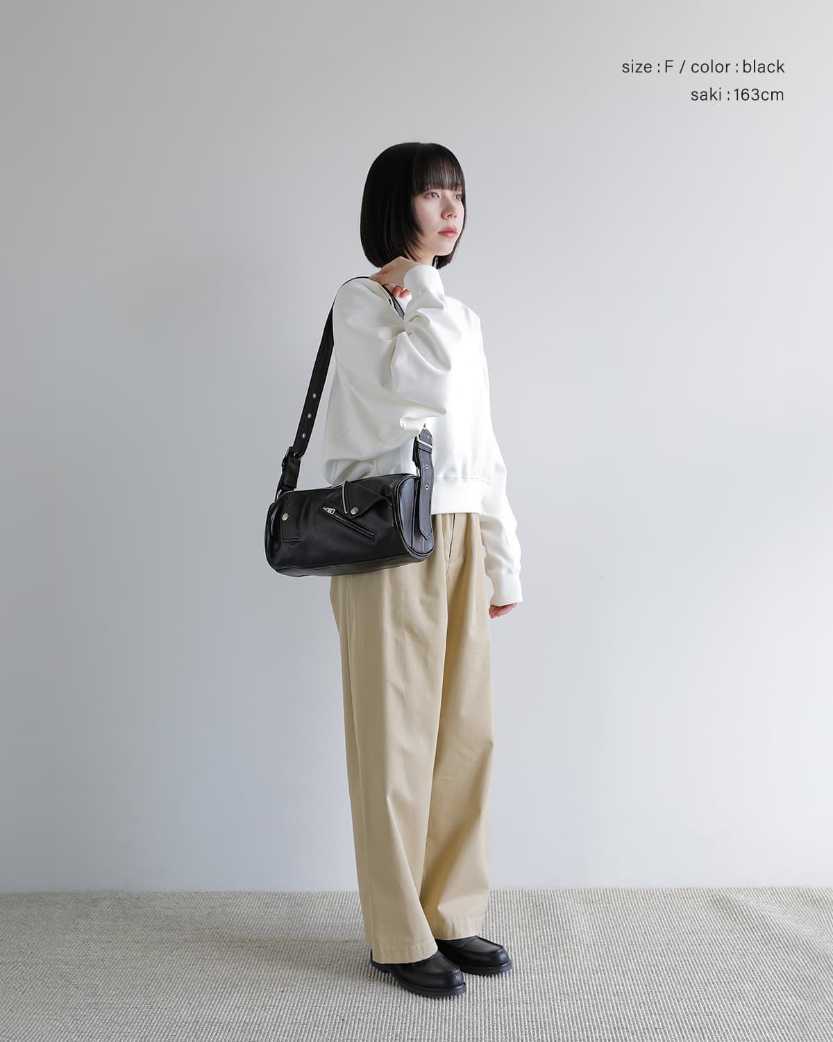 beautiful people(ビューティフルピープル)シープスキン ライダース シリンダーバッグ exception riders cylinder bag 1646612003