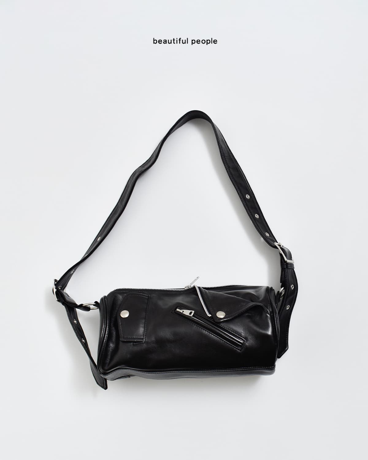 beautiful people(ビューティフルピープル)シープスキン ライダース シリンダーバッグ exception riders cylinder bag 1646612003