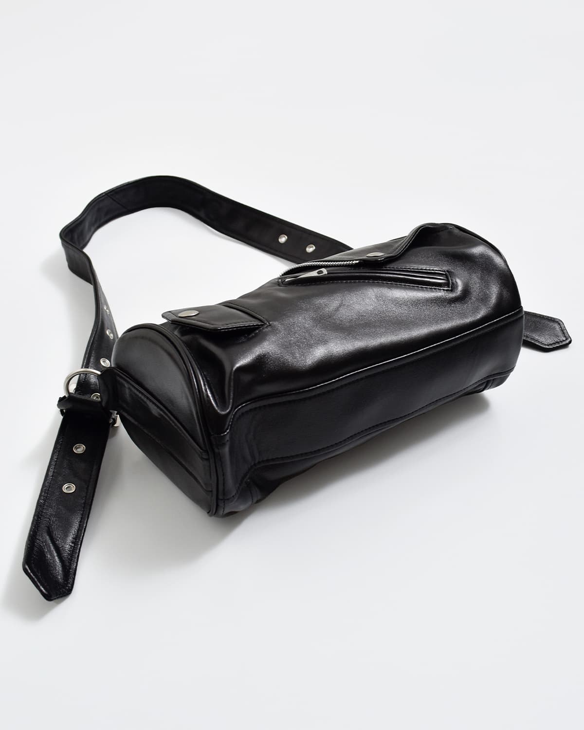 beautiful people(ビューティフルピープル)シープスキン ライダース シリンダーバッグ exception riders cylinder bag 1646612003