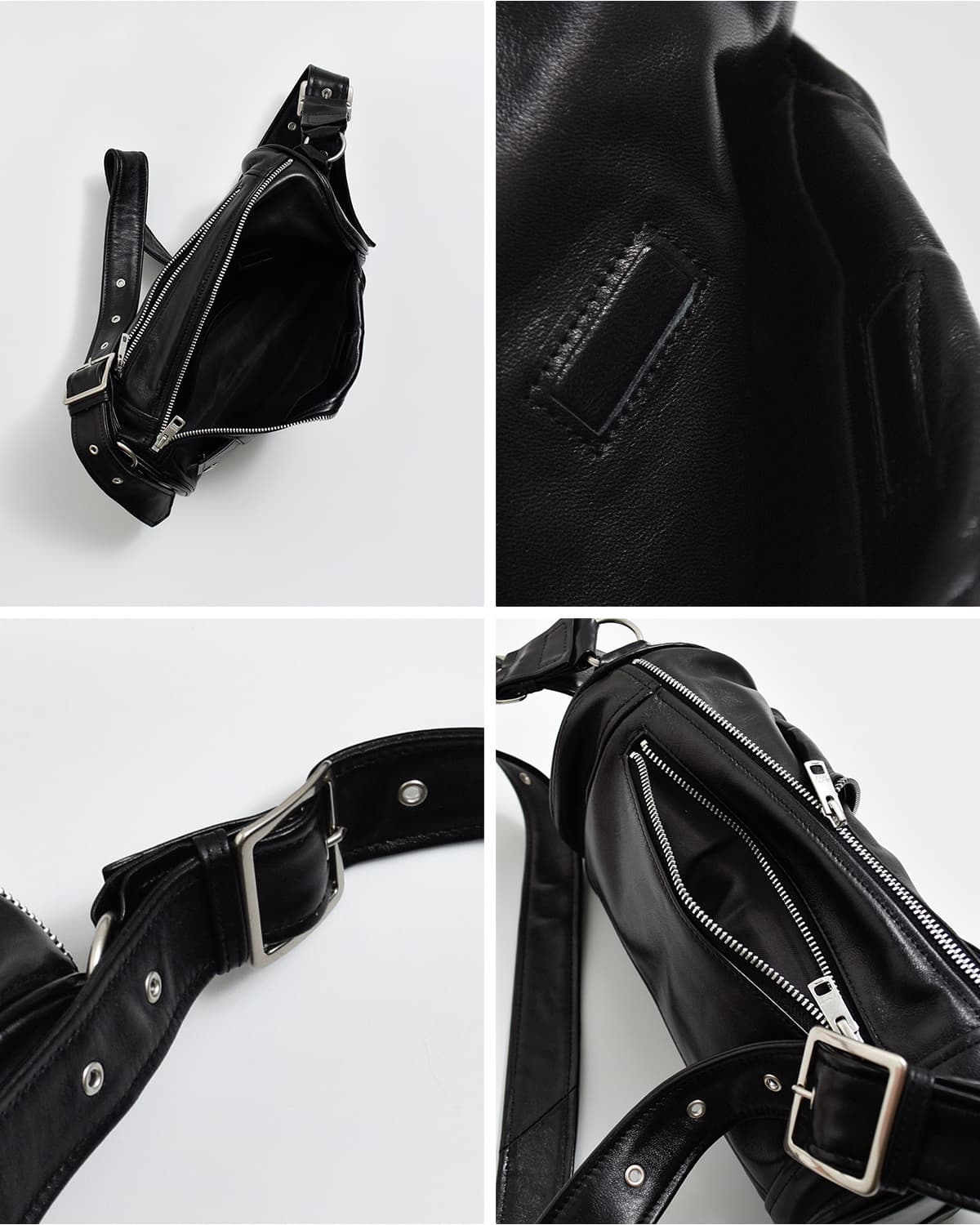 beautiful people(ビューティフルピープル)シープスキン ライダース シリンダーバッグ exception riders cylinder bag 1646612003