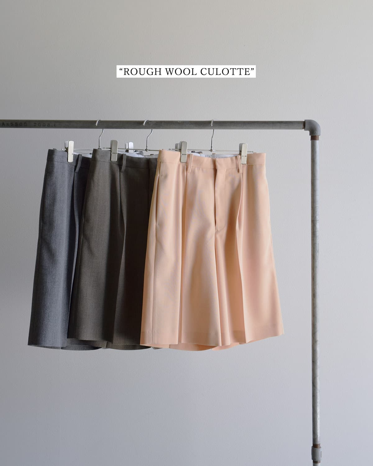 YLEVE���t�E�[�� �L�����b�g�p���c ROUGH WOOL CULOTTE 168-6240042