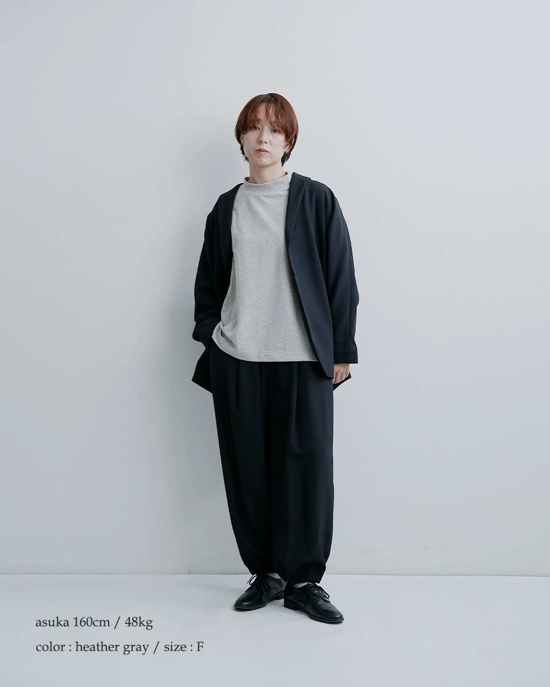 TRAVAIL MANUEL(トラバイユマニュアル)コットン ミニインレー モックネック スウェットシャツ 2052