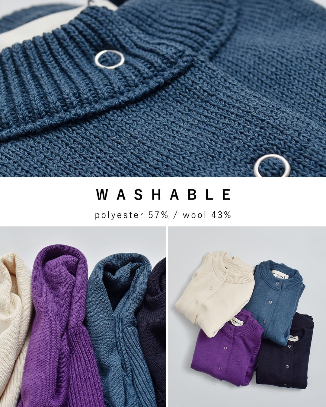Shinzone(シンゾーン)ウール混 ロングスリーブ リブ ニット カーディガン LONG RIB CARDIGAN 23amsni05