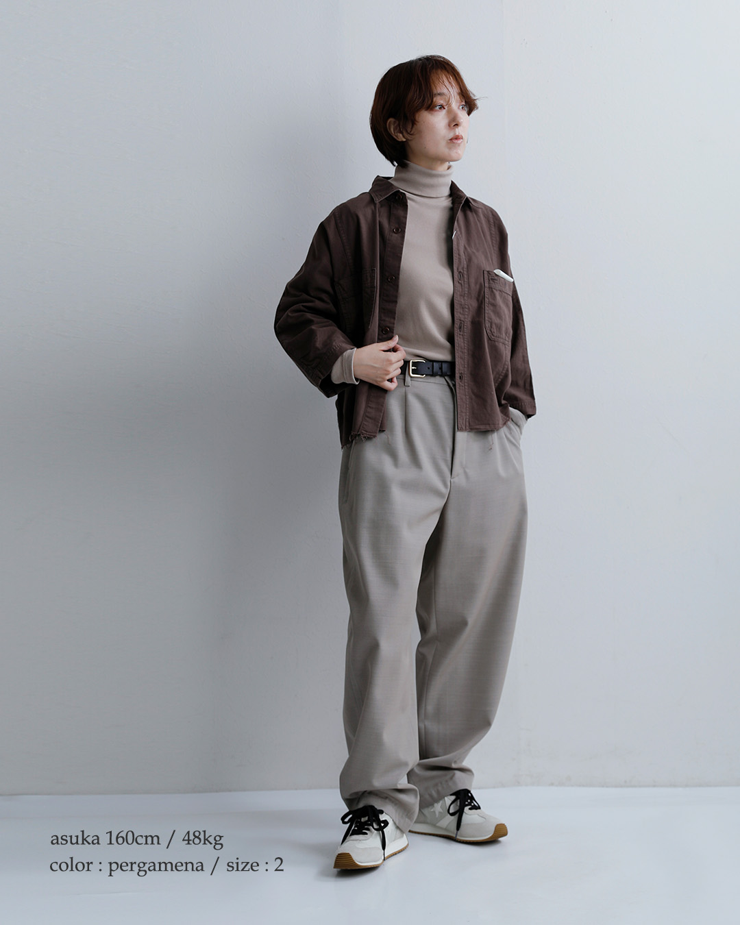 GICIPIコットンフライス タートルネック ロングスリーブ Tシャツ PREZZEMOLO 2616a