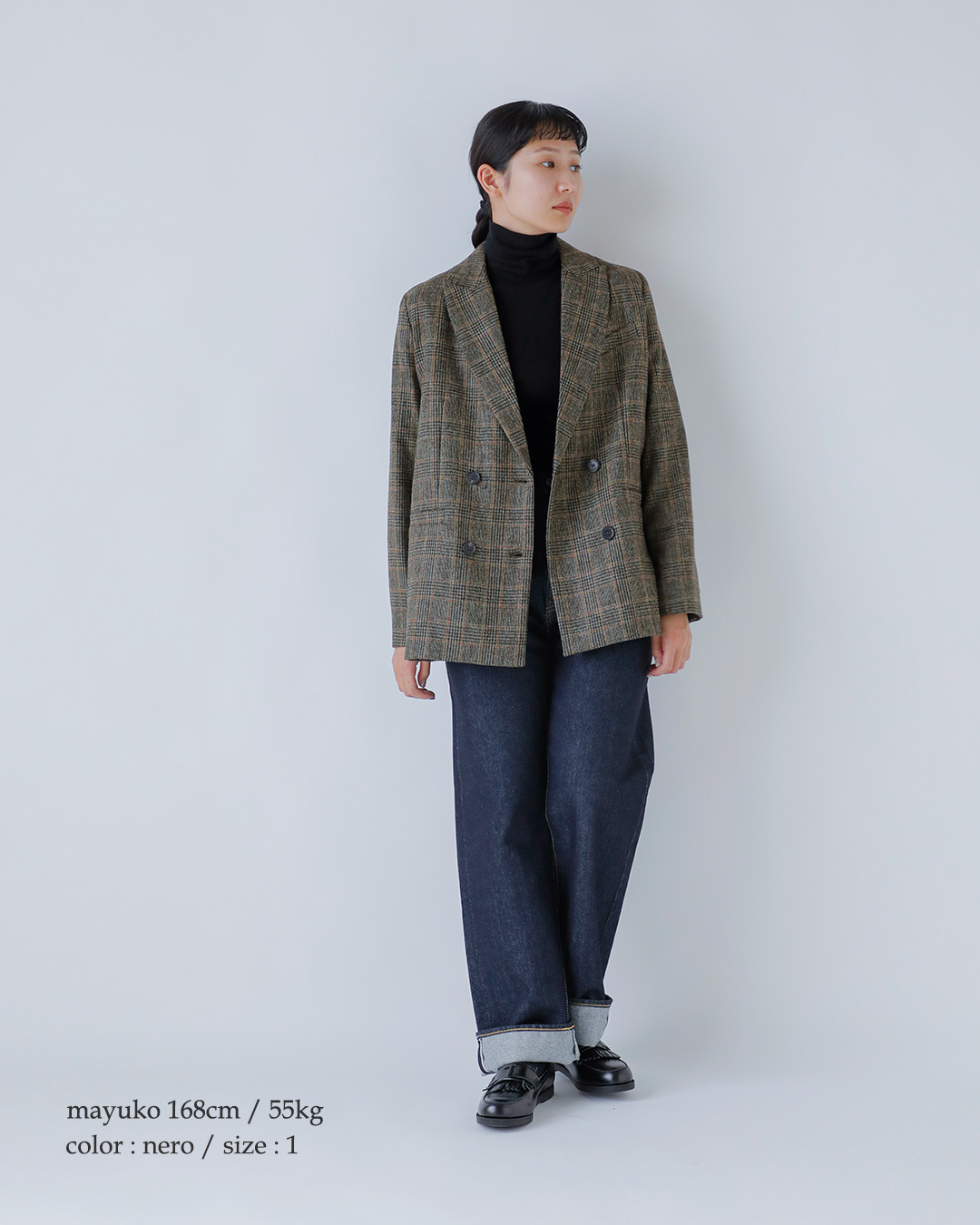 GICIPIコットンフライス タートルネック ロングスリーブ Tシャツ PREZZEMOLO 2616a