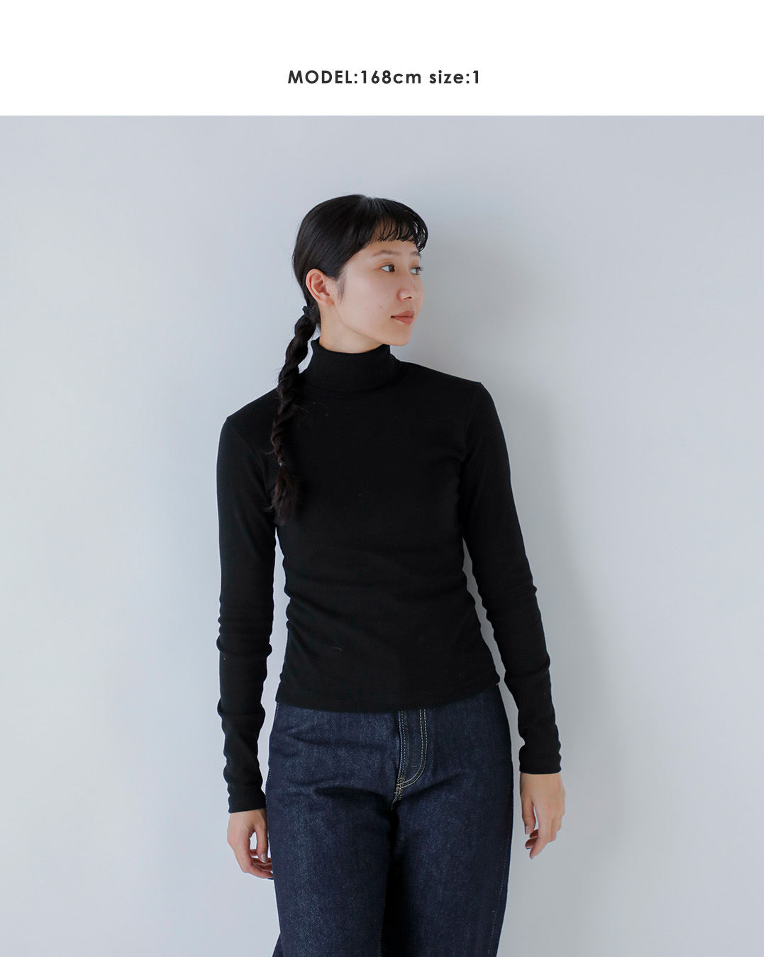 GICIPIコットンフライス タートルネック ロングスリーブ Tシャツ PREZZEMOLO 2616a