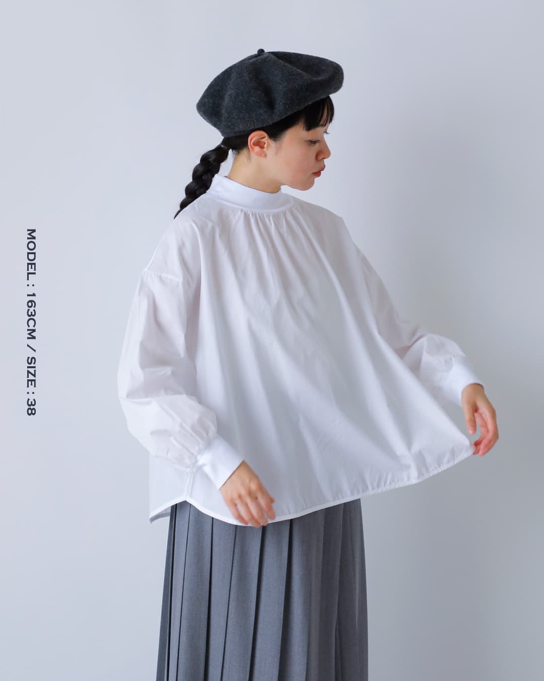 fabrique en planete terre(ファブリケ アン プラネテール)コットン コンビ モックネック プルオーバー 262-024