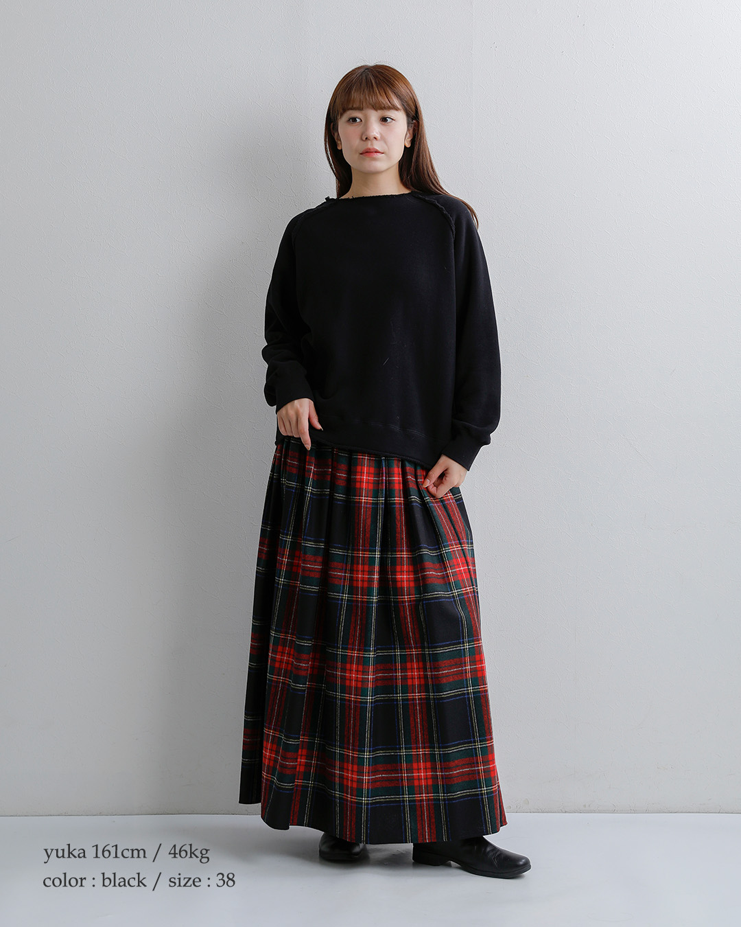 fabrique en planete terreソフトパイル カットオフ ボトルネック 長袖カットソー 262-094