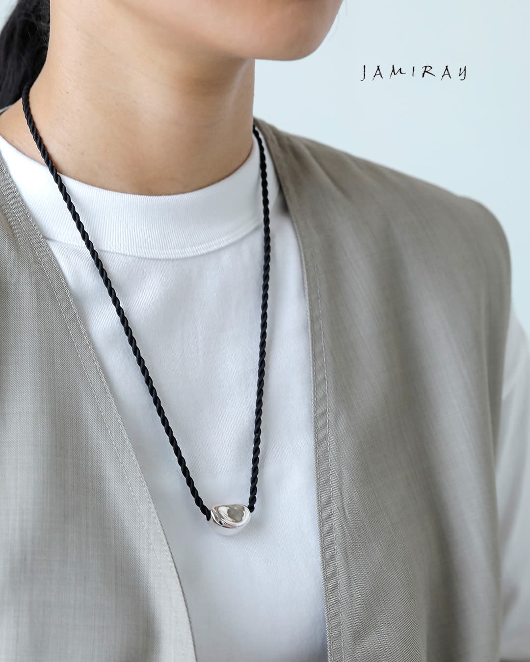 小物・アクセサリー keikorin 2026aw新作]JAMIRAY ジャミレイ ミニビーン シルクコード ネックレス
