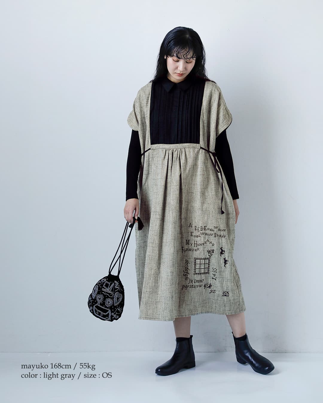 ASEEDONCLOUDコットンシルク ワンピース Memories pullover dress 262301