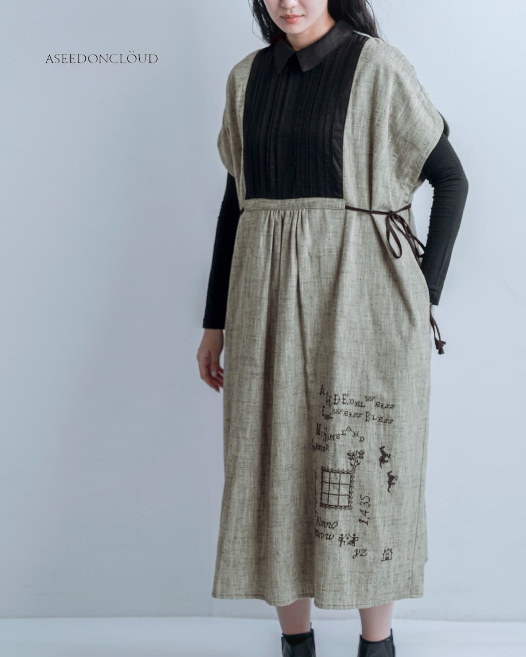 ASEEDONCLOUDコットンシルク ワンピース Memories pullover dress 262301