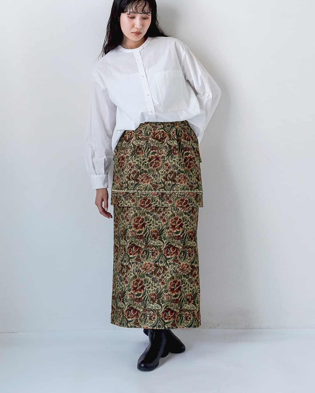 ASEEDONCLOUDコットンスカート Memories skirt 262401