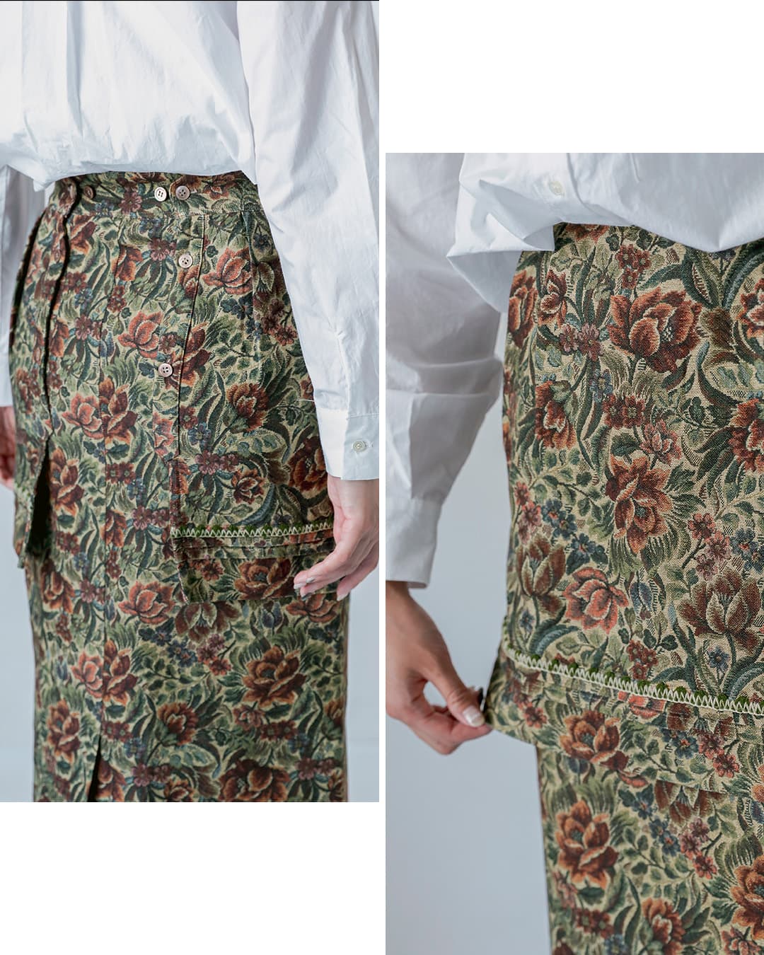 ASEEDONCLOUDコットンスカート Memories skirt 262401