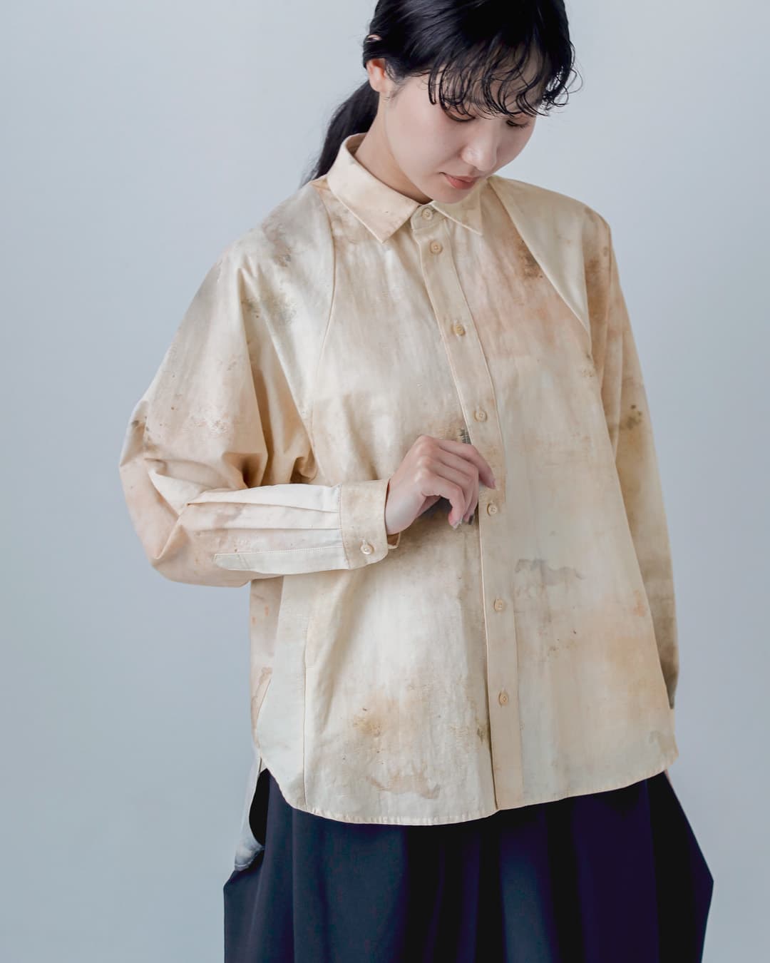 ASEEDONCLOUD(�A�V�[�h���N���E�h)�R�b�g�����l�� �V���c Railway uniform shirt 262601