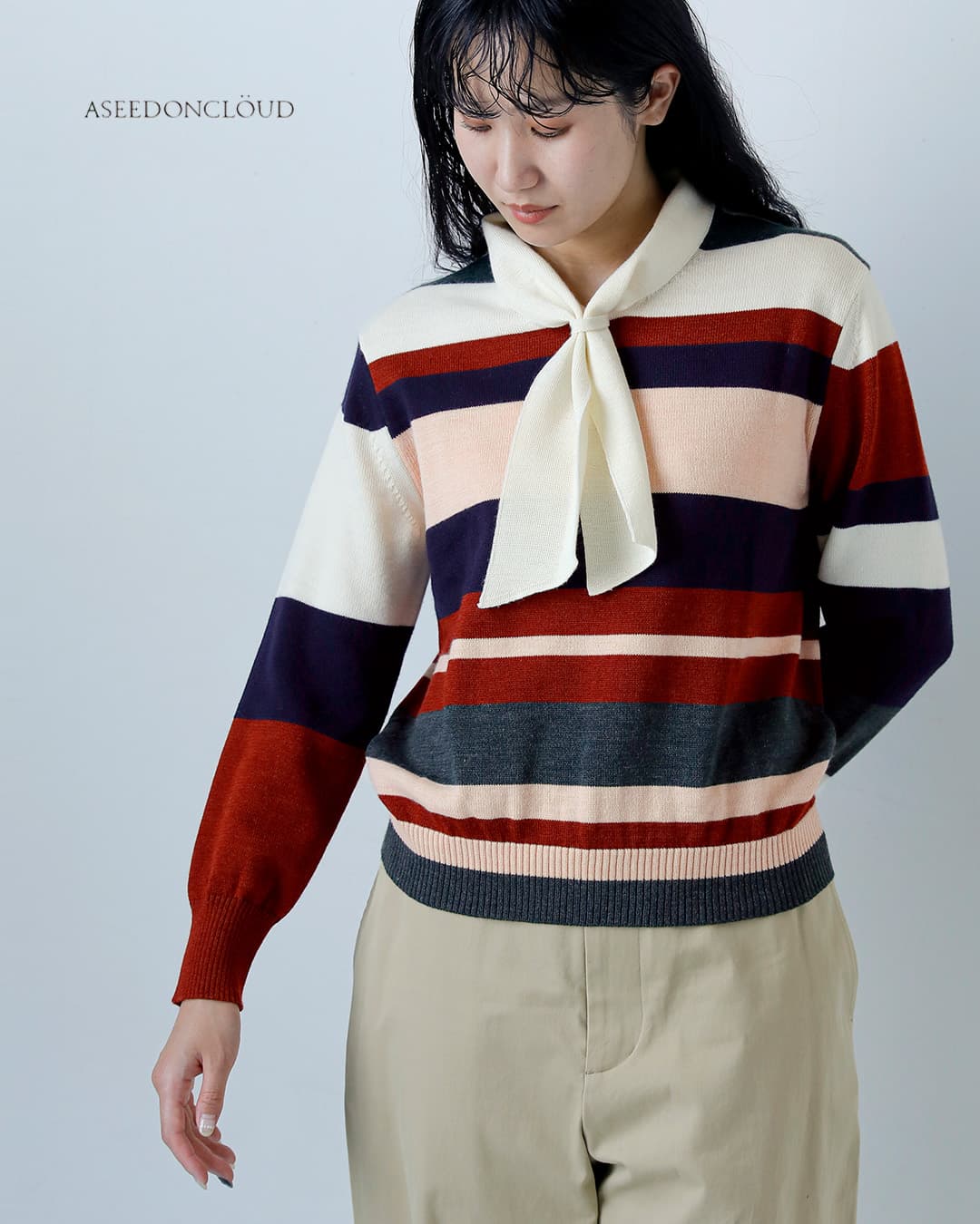 ASEEDONCLOUD�E�[�� �X�J�[�t�j�b�g Okunensha scarf knit 262806