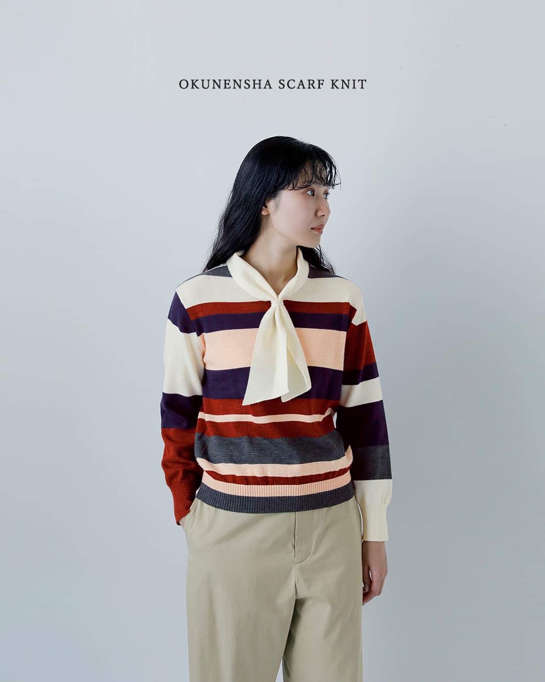 ASEEDONCLOUD�E�[�� �X�J�[�t�j�b�g Okunensha scarf knit 262806