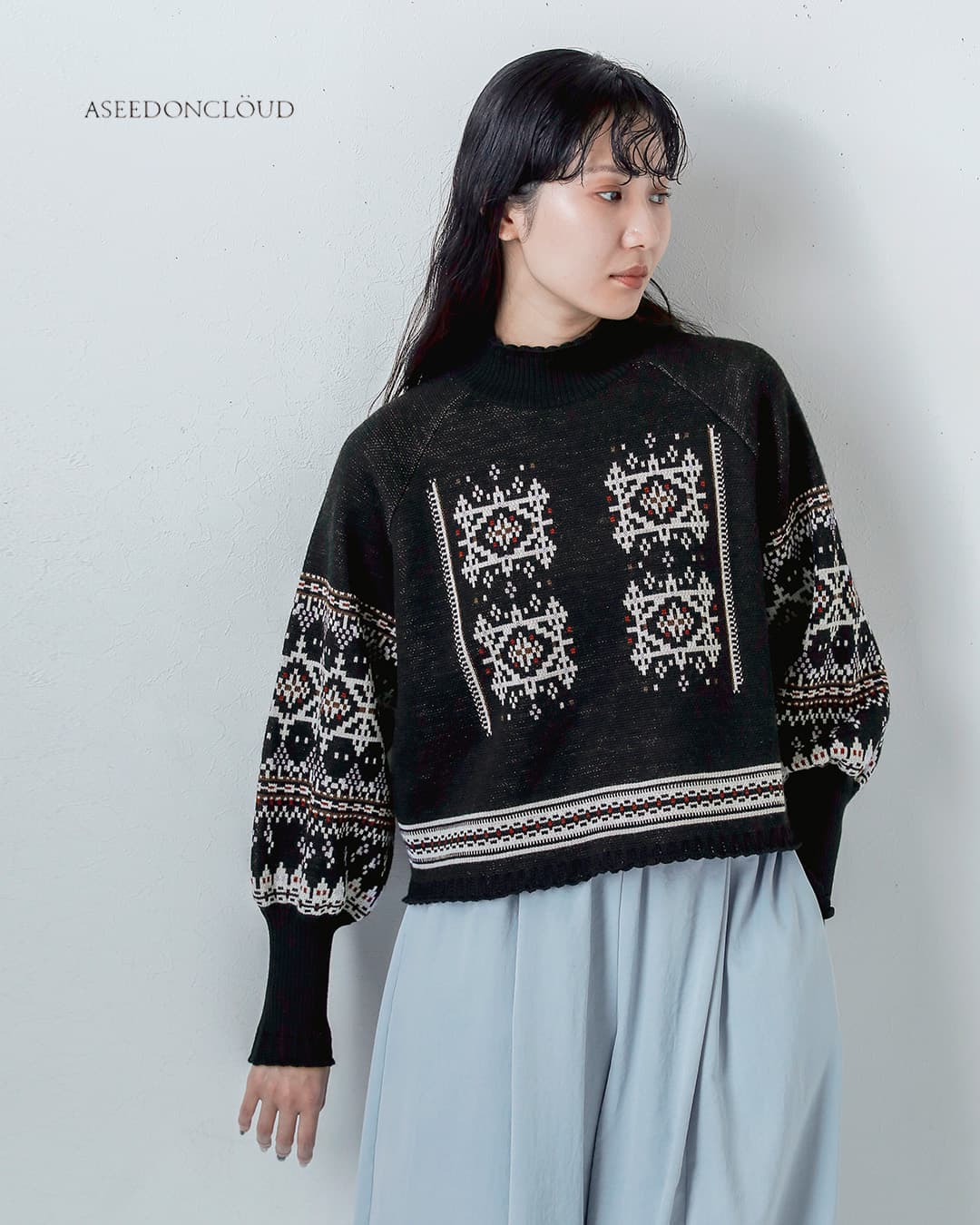 ASEEDONCLOUD�E�[�� �v���I�[�o�[�j�b�g Memories pull on knit 262807